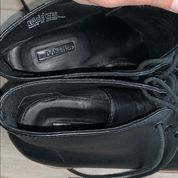 Matiko Sharon Black Hidden Heel Leather Boots 6.5 - Picture 9 of 11